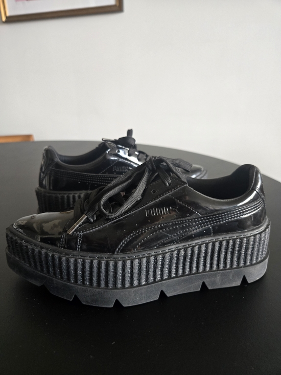 Puma Shoes - Puma x Fenty by Rihanna Pointy Creeper - Patent Black Size 6